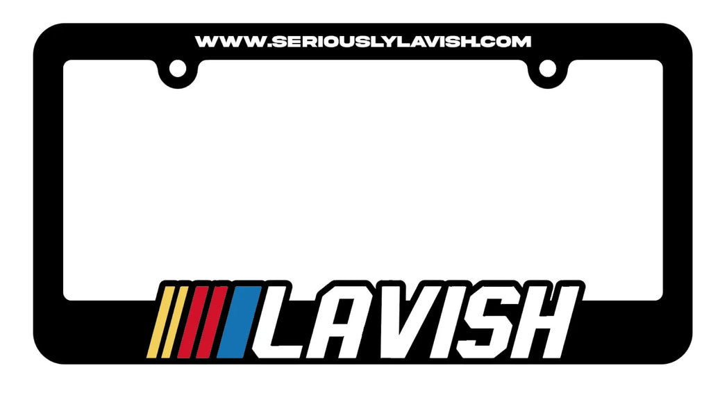 LAVISH X NASCAR PLATE FRAME
